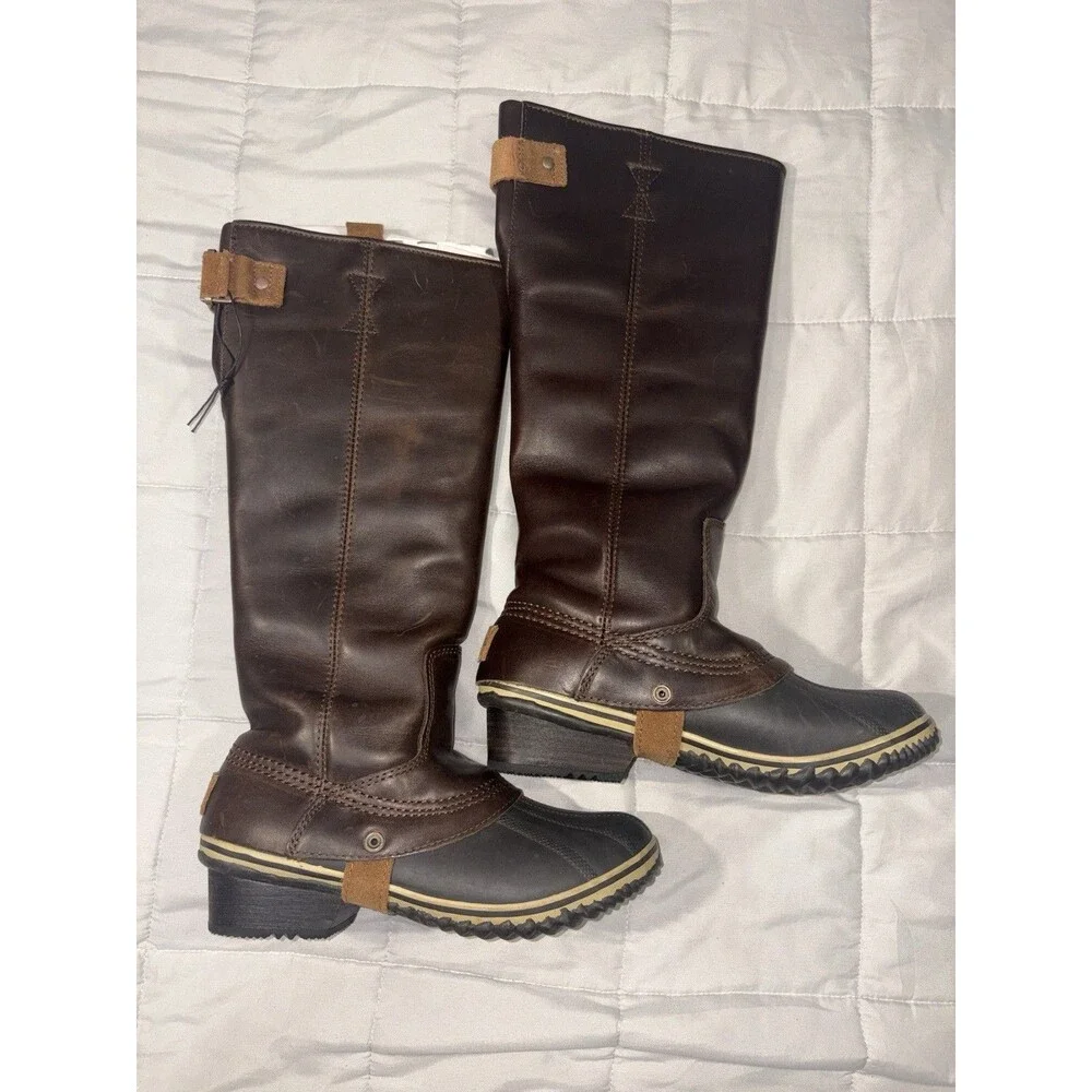 New Sorel Slimpack Tall Equestrian Riding boots Sz 7.5